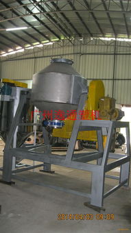 逸通200kg雙錐滾桶混料機 做工優(yōu)良采用不銹鋼蝶閥放料